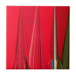 Beautiful Red Texture Colour Abstract Art Design Tile