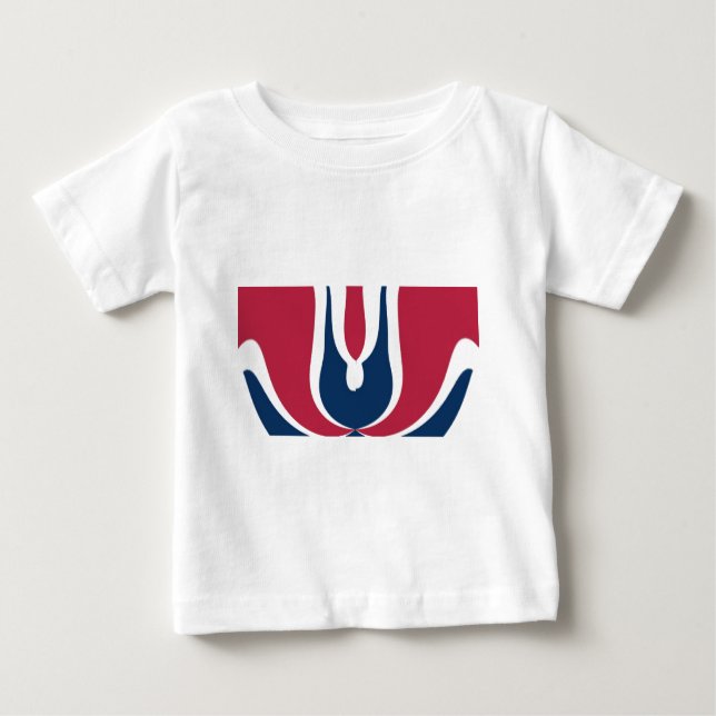 Beautiful Red, White, Blue Texture Colour Abstract Baby T-Shirt (Front)