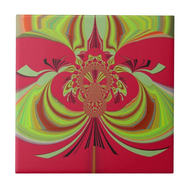 Beautiful red yellow design. Inspiration vector co Tile (Front)