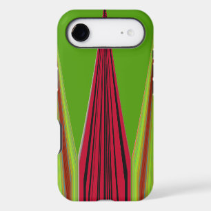 Beautiful red yellow green fractal art design