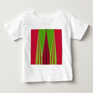 Beautiful red yellow green fractal art design      baby T-Shirt