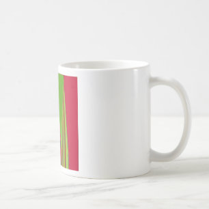 Beautiful red yellow green fractal art design coffee mug