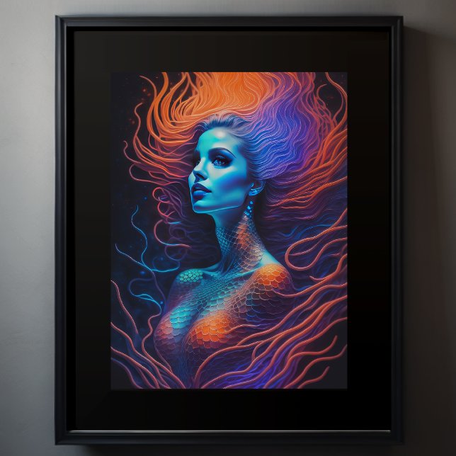Beautiful Redhead Mermaid Poster (Creator Uploaded)