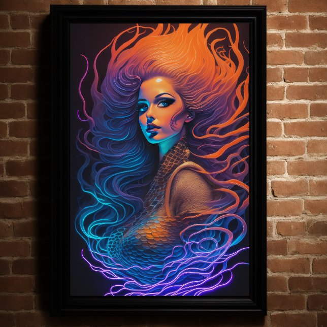 Beautiful Redhead Mermaid Poster (Creator Uploaded)