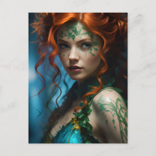 Beautiful Redheaded Woman Postcard