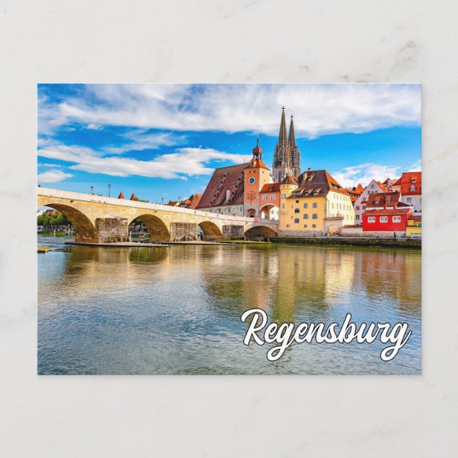 Beautiful Regensburg, Germany Postcard (Front)