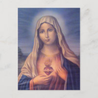 Beautiful Religious Sacred Heart of Virgin Mary