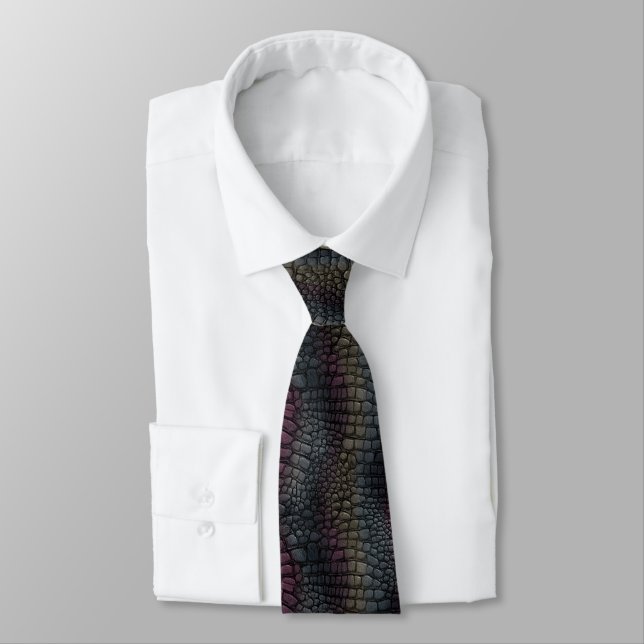 Beautiful Retirement Gifts Crocodile Skin  Tie (Tied)