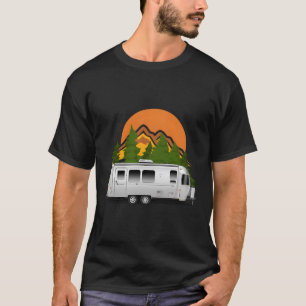Beautiful Retro Airstream Camping Trailer Tee For