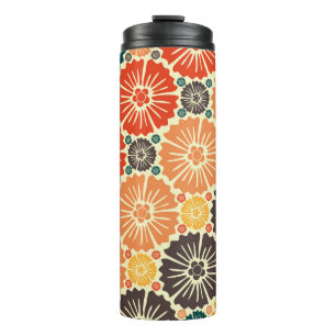 Beautiful retro art nouveau thermal tumbler