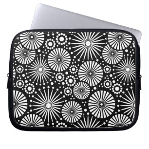 Beautiful retro black and white Laptop Sleeve