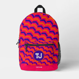 Beautiful Retro Boy Basketball Printed Backpack