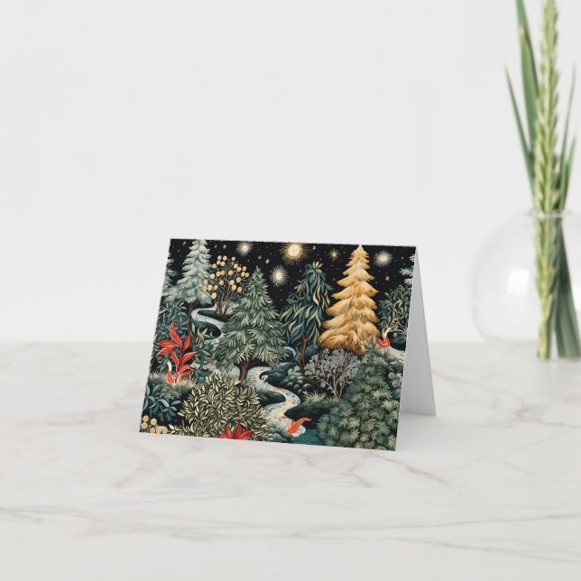 Beautiful Retro Christmas Card (Front)