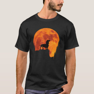 Beautiful Retro Dachshund Dog Silhouette. Love Dac T-Shirt