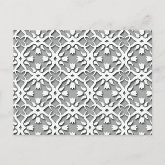 Beautiful Retro Floral Elegant Pattern Postcard