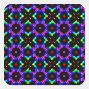Beautiful Retro Pattern Square Sticker
