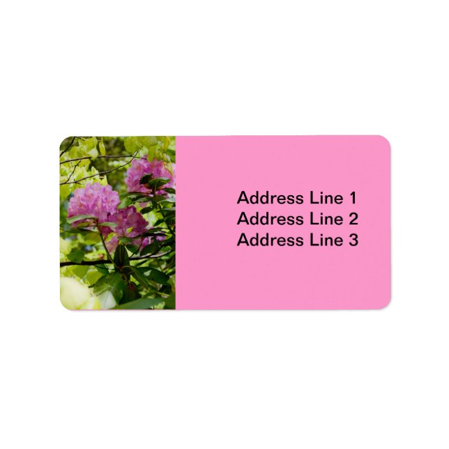 Beautiful Rhododendron Label (Front)