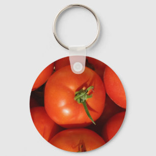 Beautiful Ripe Homegrown Tomatoes Key Ring