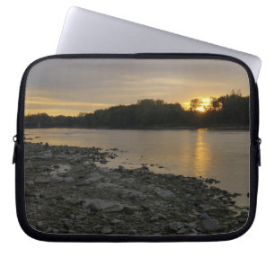 Beautiful River Sunrise Laptop Sleeve