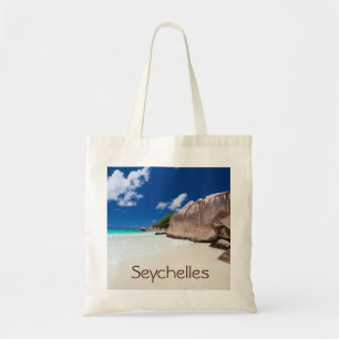 Beautiful rocky coast in Seychelles Tote Bag