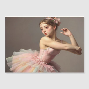 Beautiful romantic dancer with sweet colors