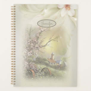 Beautiful Romantic Floral Country Personalise Planner