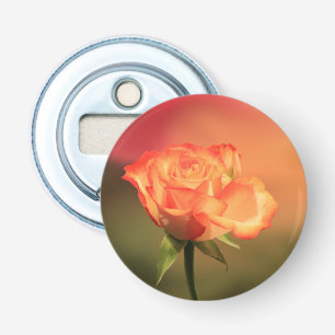 Beautiful Romantic Rose Photograph Bottle Opener