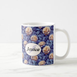 Beautiful Romantic Spring Violet Girly Flowers Coffee Mug