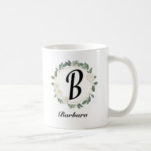 Beautiful Romantic Spring White Girly Flowers Coffee Mug
