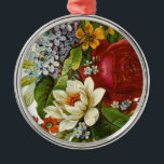 Beautiful Romantic Summer Bouquet with Red Rose Metal Tree Decoration<br><div class="desc">Personalise this gift for a one-of-a-kind Mother's Day.</div>