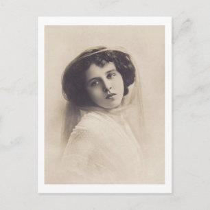 Beautiful Romantic Woman Postcard