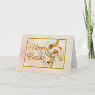 Beautiful Rose Birthday Card