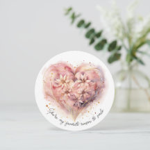 Beautiful Rose Coloured Watercolor Heart