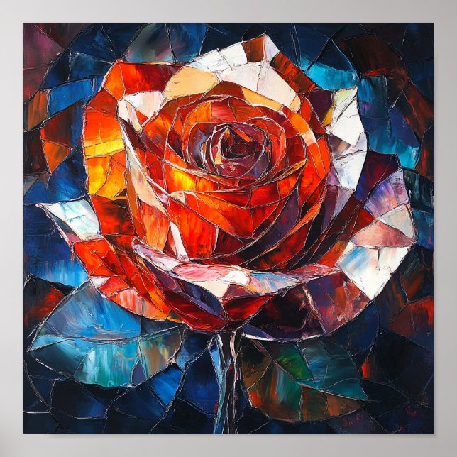 Beautiful Rose Floral Art Room Decor (Front)