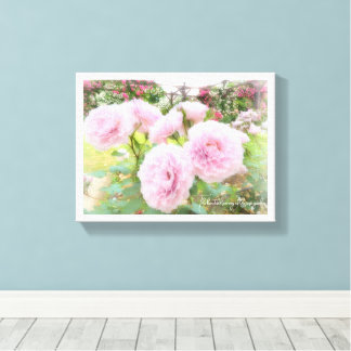 Beautiful Rose Garden Canvas Print