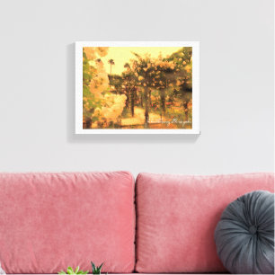 Beautiful Rose Garden Canvas Print