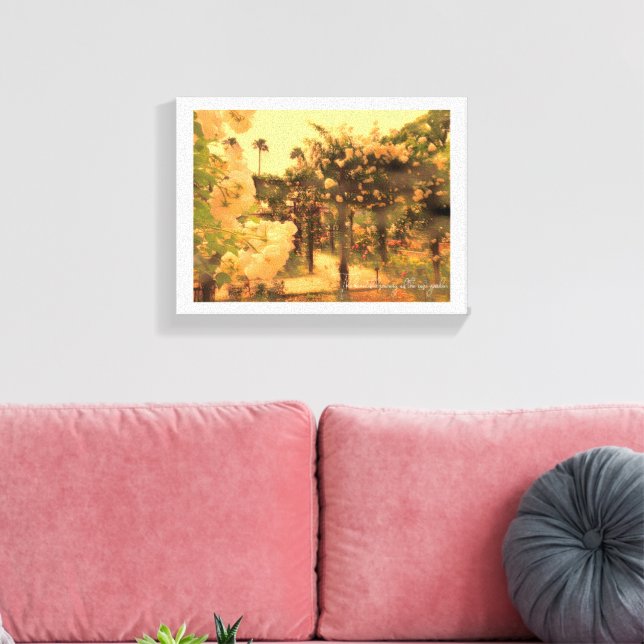 Beautiful Rose Garden Canvas Print (Insitu(LivingRoom))