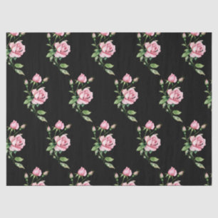 Beautiful Rose Garden Flower Thank You Card Tissue Paper