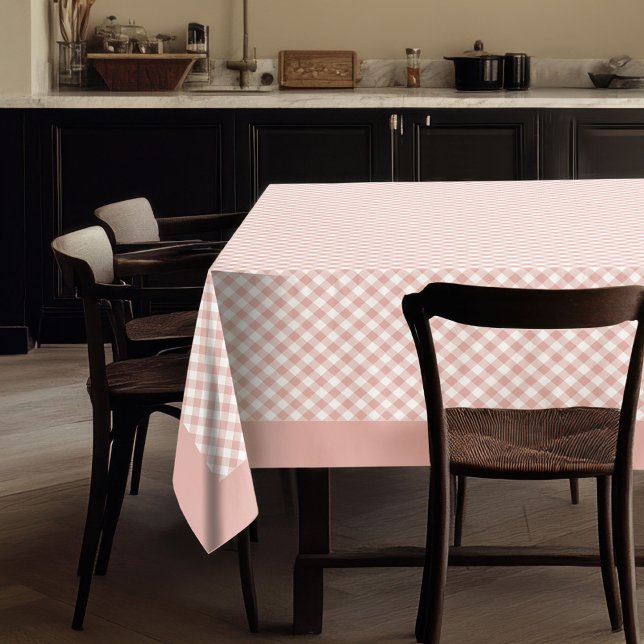 Beautiful Rose Gold Plaid Tablecloth Item (Beautiful Rose Gold Plaid Tablecloth Item)