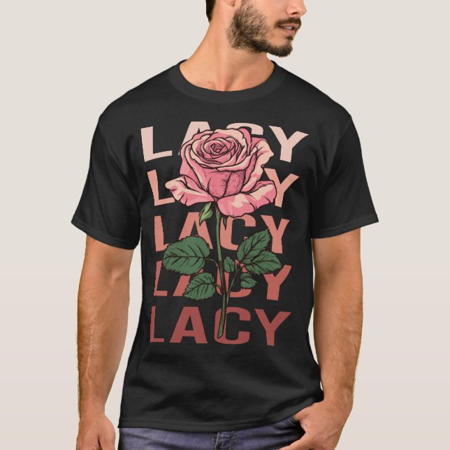 Beautiful Rose - Lacy Name T-Shirt (Front)