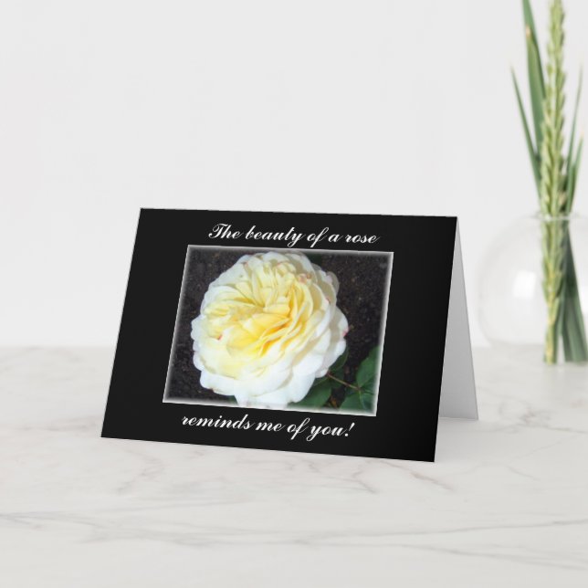 Beautiful Rose Love/Birthday card (Front)