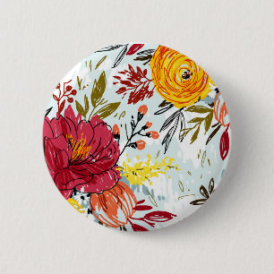 Beautiful Roses 6 Cm Round Badge