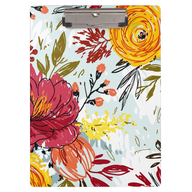 Beautiful Roses Clipboard (Front)