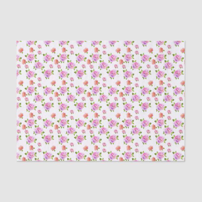 Beautiful Roses Decorative Tissue Paper (Front)