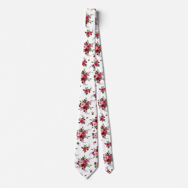 Beautiful Roses Neck Tie (Front)