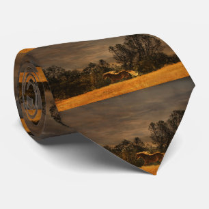 Beautiful Running Horse Neck Tie