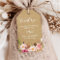 Beautiful Rustic Flowers Kraft | Wedding Thank You