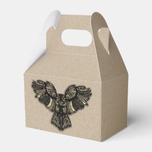 Beautiful Rustic Owl Favour Box