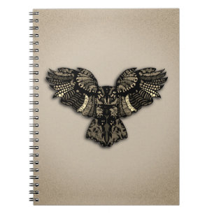 Beautiful Rustic Owl Notebook