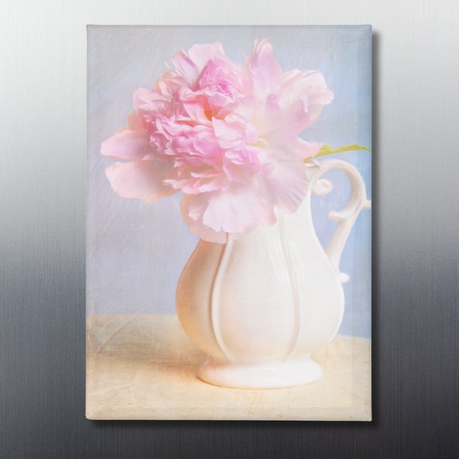 Beautiful Rustic Pink Peony Magnet (Creator Uploaded)